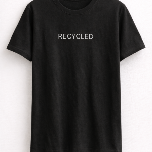 T-shirt Reciclada Minimal Preta