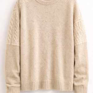 Camisola de Lã Reutilizada Bege